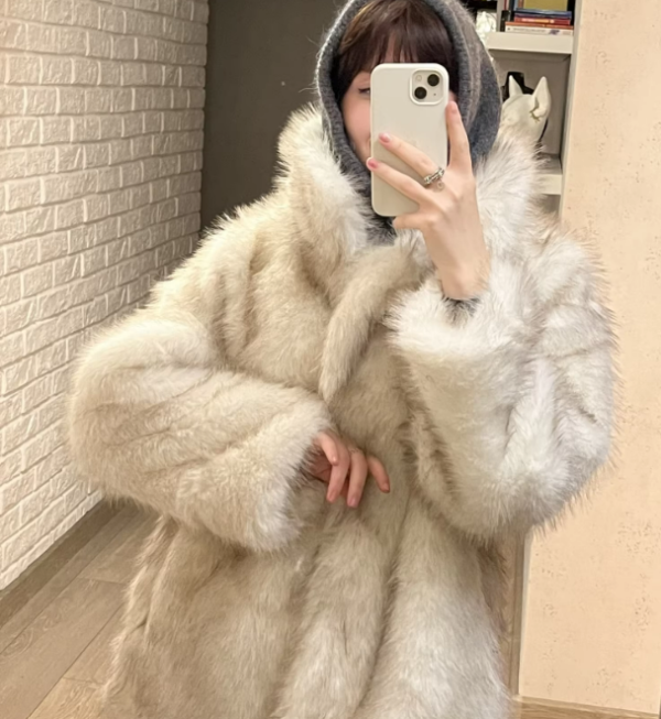 Beige Fur Coat