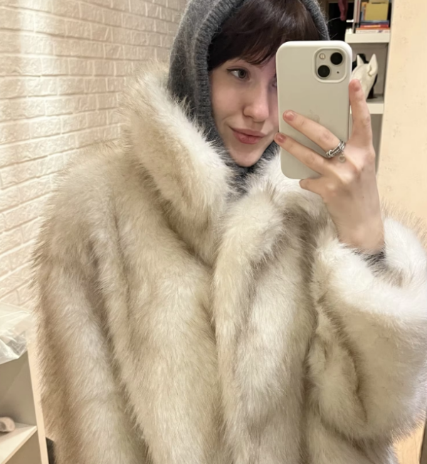 Beige Fur Coat